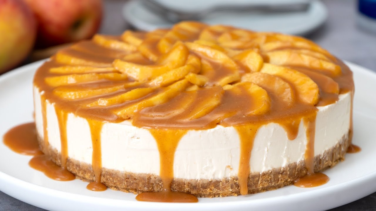No-Bake Caramel Apple Cheesecake
