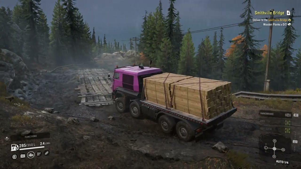 SNOWRUNNER Gameplay Walkthrough - Repairing Smithville Bridge - Part 22 (PS4)
