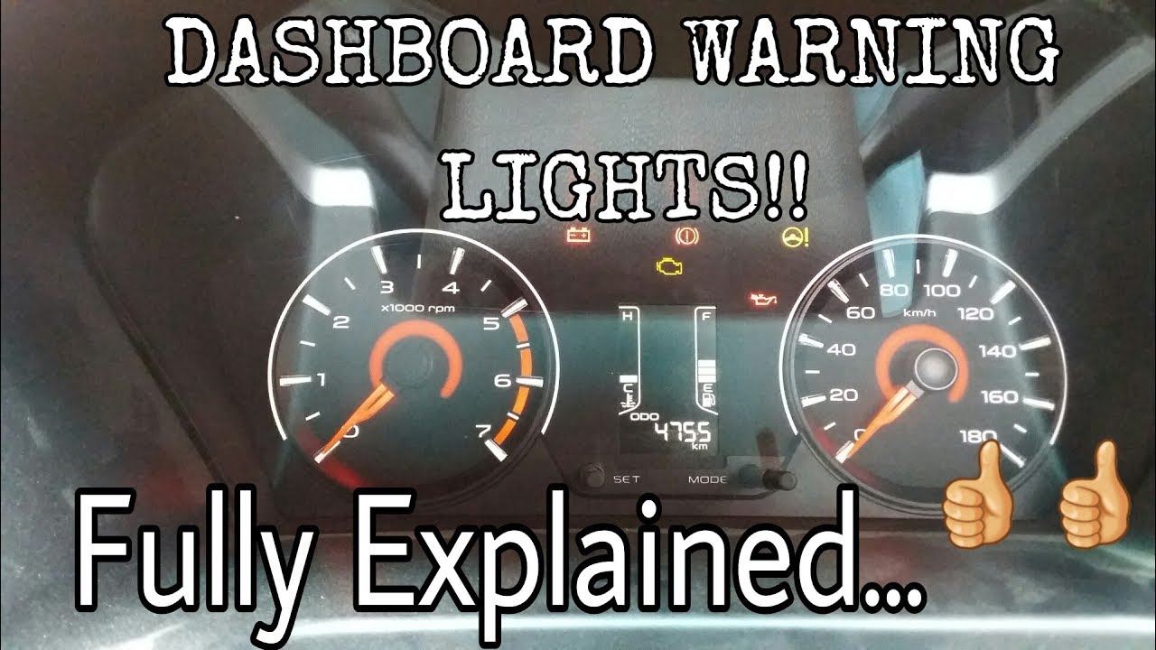 Dashboard Warning Lights in Car Explained.