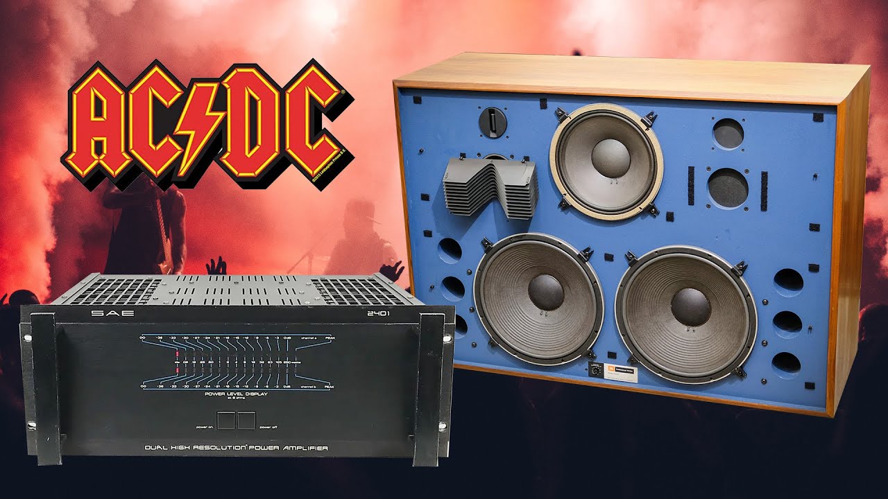 JBL 4350 e SAE rocking ACDC Back in Black