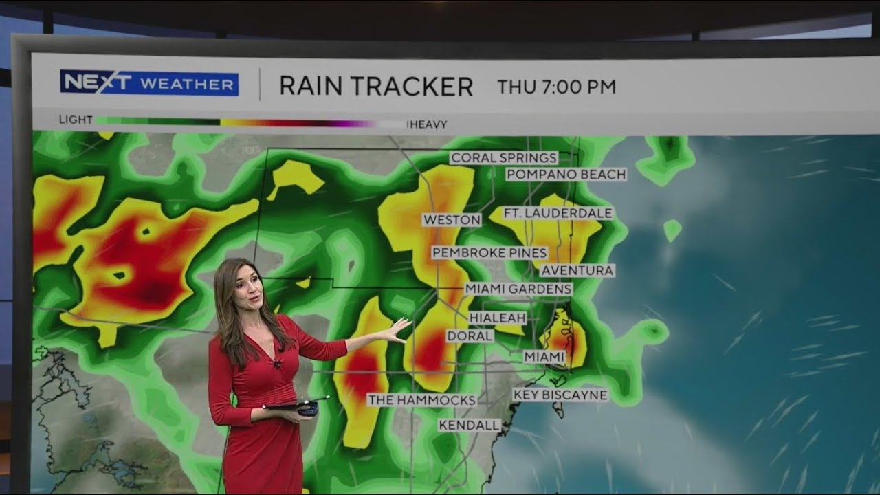 Afternoon storms bring flood risk again to South Florida Thursday and Friday