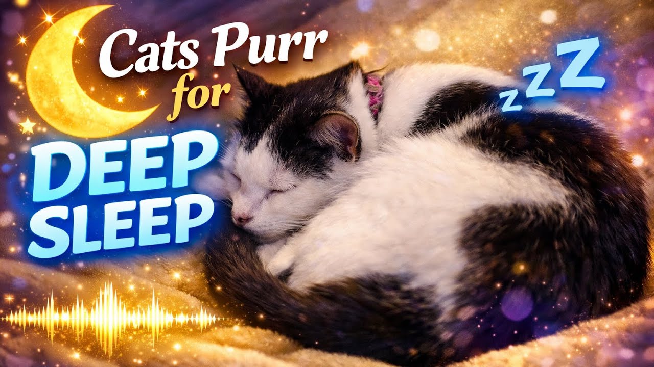 Cozy Purr for Deep Sleep💤 || 🌙 1 Hour Relaxing Video