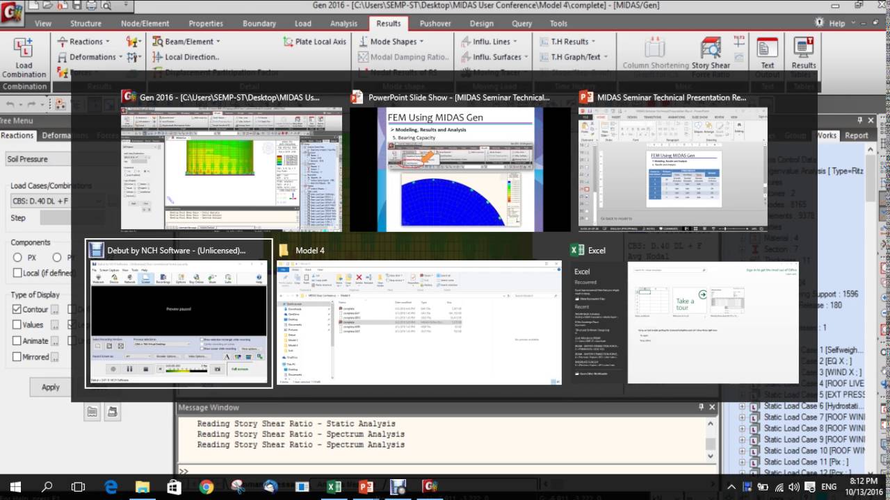 Midas Gen for FEM based design of Steel Water Tanks - Part 3