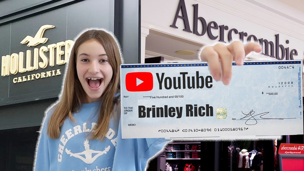 Brinley SPENDS her FIRST PAYCHECK!