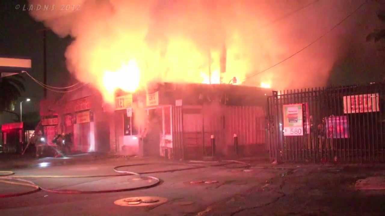 LAFD / Gas Station Blaze