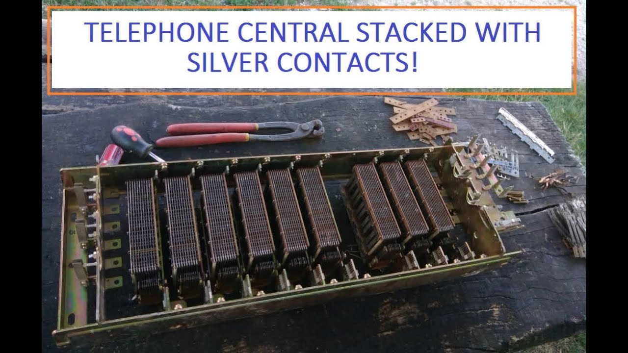 Telephone central stacked with silver contacts!