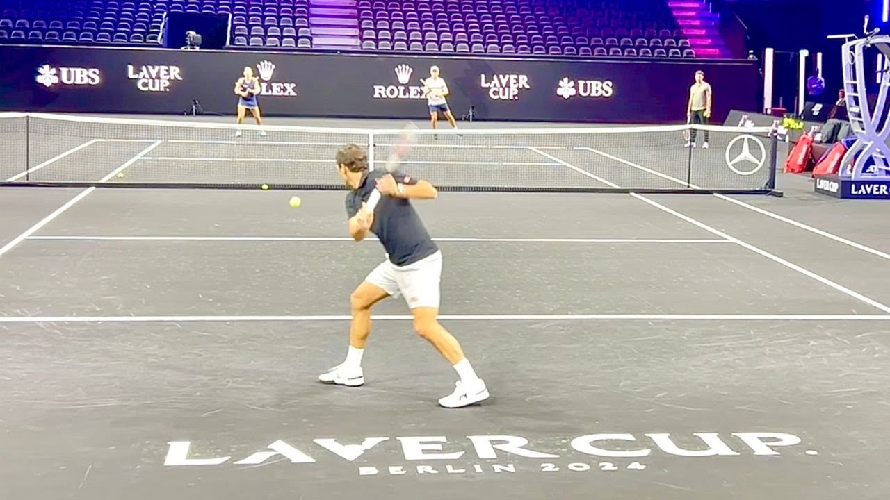 Roger Federer sent toujours aussi bien la balle 😍