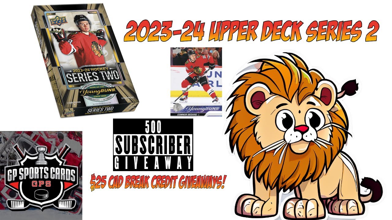 2023-24 Upper Deck Series 2 Hockey - Connor Bedard Young Guns hunt is on!!!  Top Young Gun hit!!!