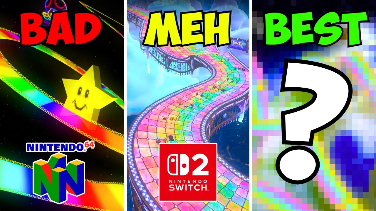 Рейтинг Rainbow Road в каждой игре Mario Kart (1992-2025)