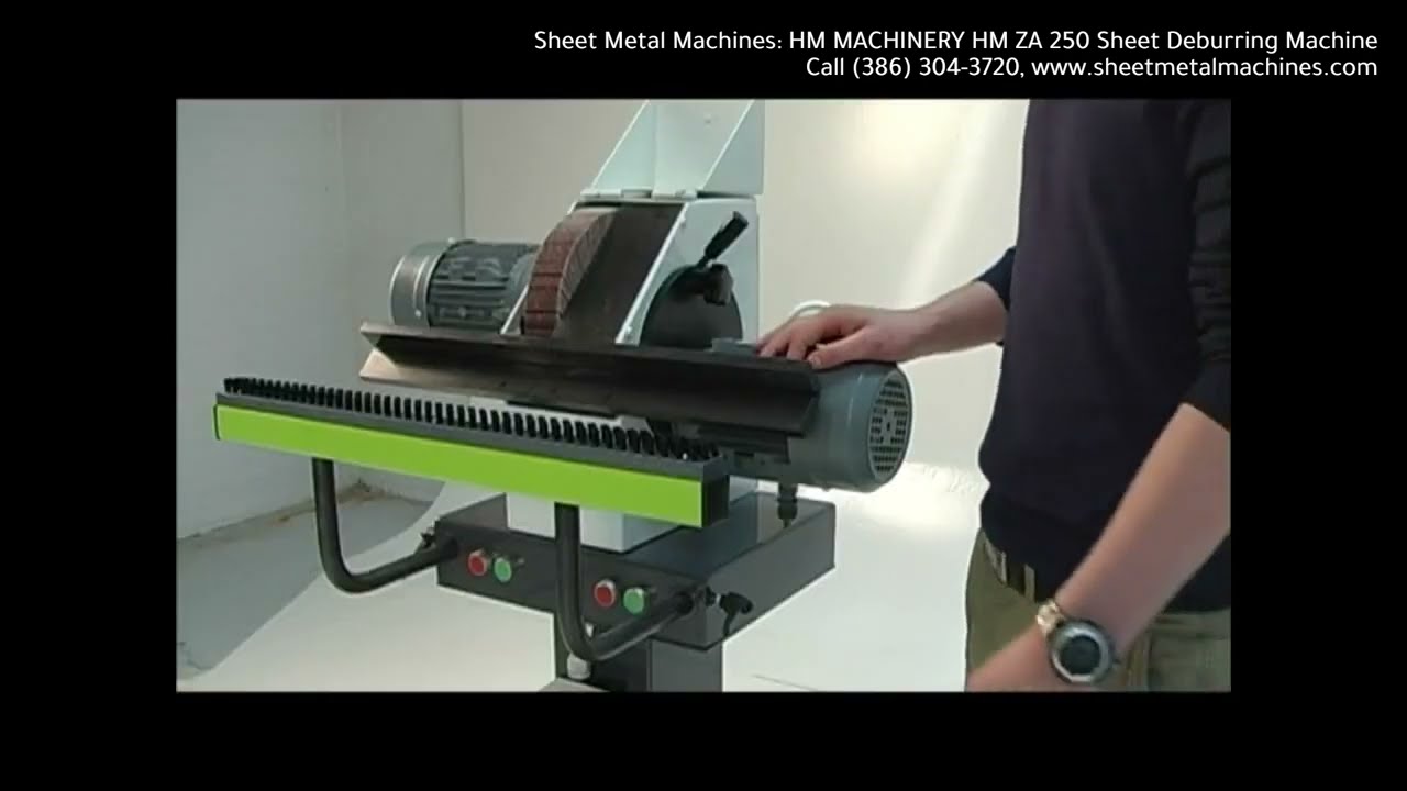 Sheet Metal Machines: HM MACHINERY HM ZA 250 Sheet Deburring Machine
