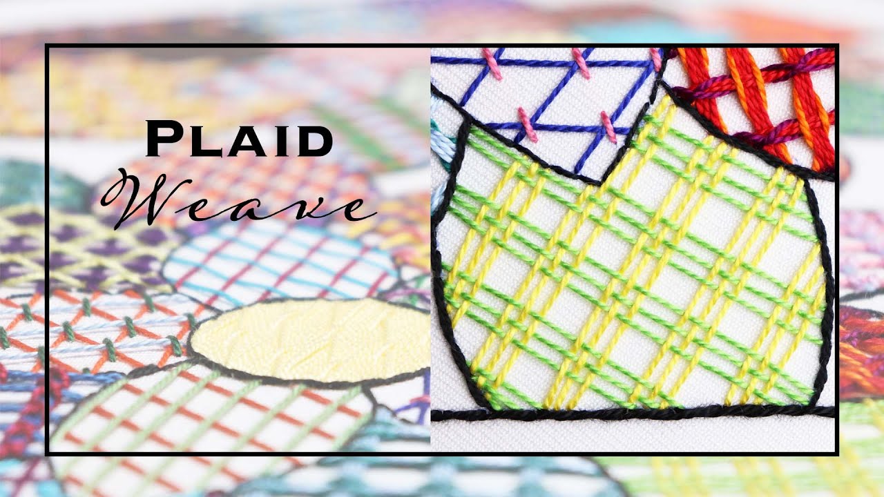 How to Stitch Plaid Weave | Laid Work Embroidery Tutorial