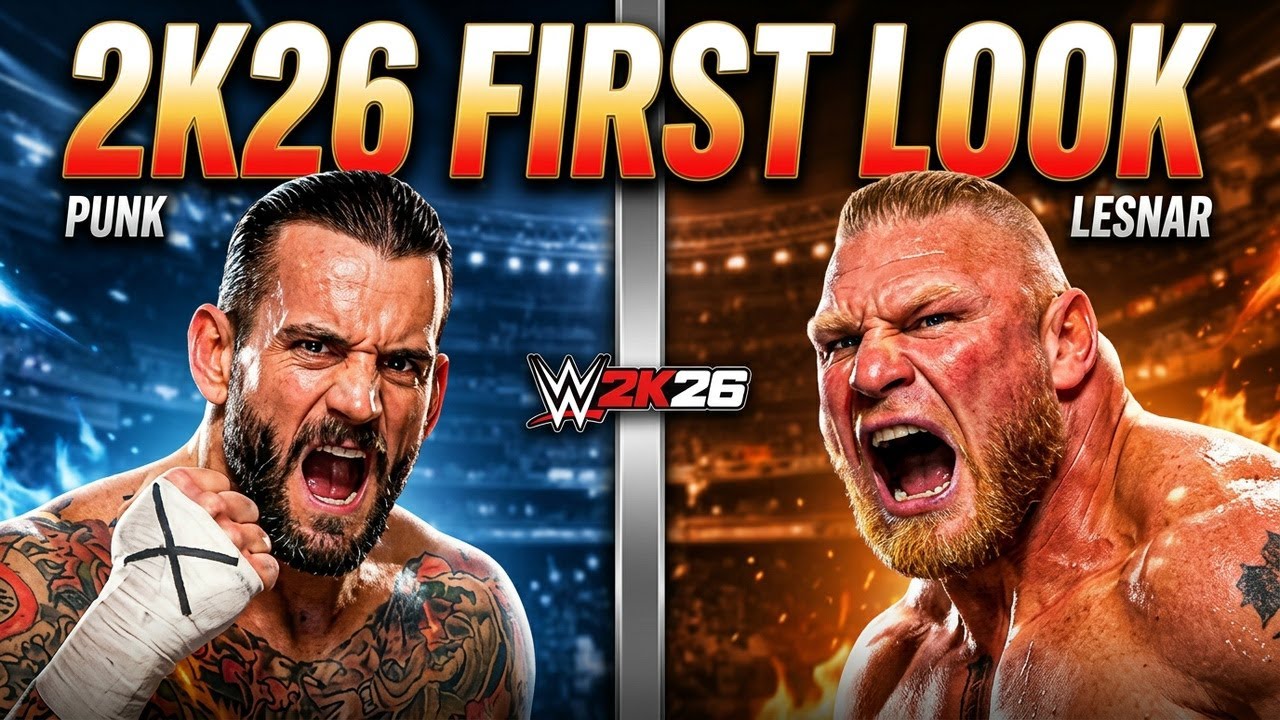 CM Punk vs Brock Lesnar – WWE 2K26 FIRST LOOK Gameplay! The Dream Match Returns 🔥