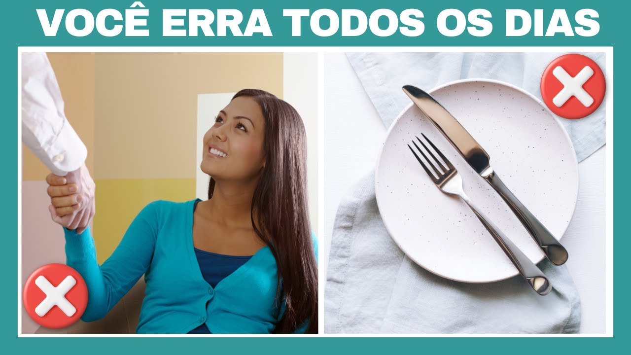 REGRAS BÁSICAS DE ETIQUETA que você quebra todos os dias sem perceber
