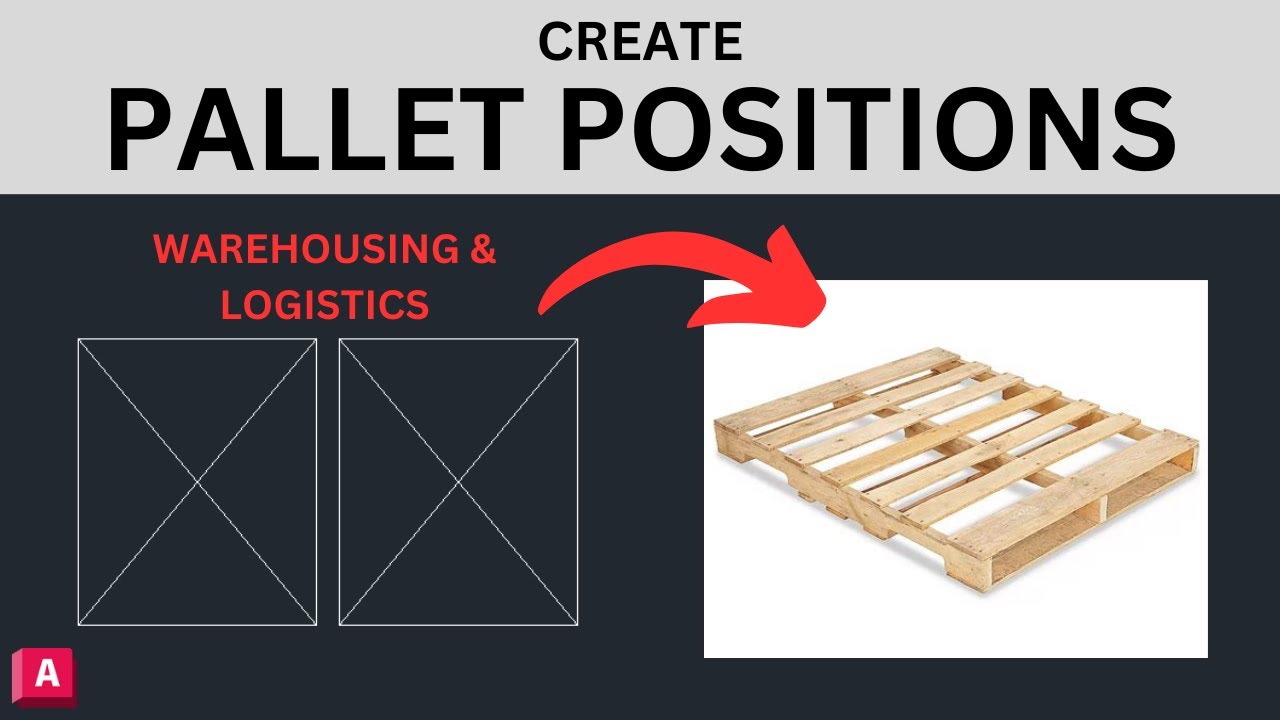 How to Create Pallet Positions (Warehousing) - AutoCAD