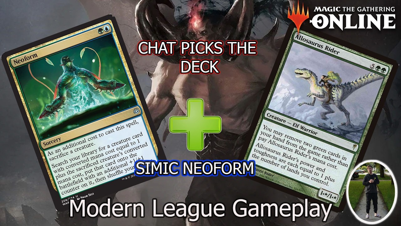 ЧАТ ВЫБИРАЕТ КОЛОДУ: NEOFORM?! | Modern League с Simic Neoform | Magic Online