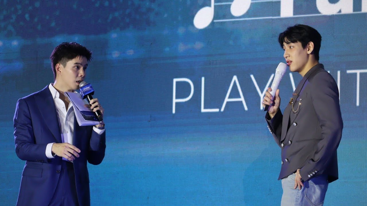 แบมแบม พูดคุยบนเวที ในงาน Haier Fans Festival, PLAY WITH THE NUMBER ONES แง้มๆปีหน้าอาจได้เจอ จินยอง