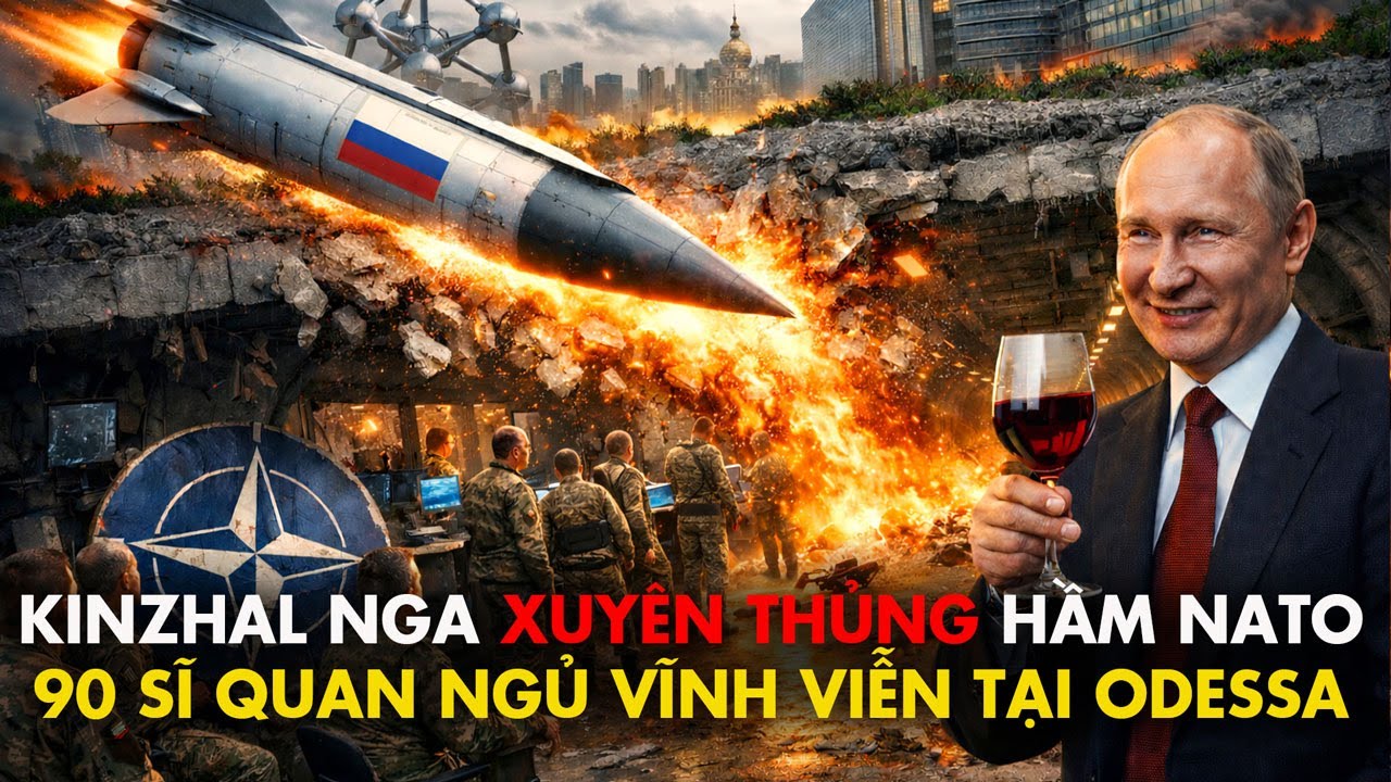 Si&ecirc;u thanh Kinzhal xẻ dọc hầm NATO, 90 sĩ quan tắt thở. Brussels lộ b&iacute; mật động trời