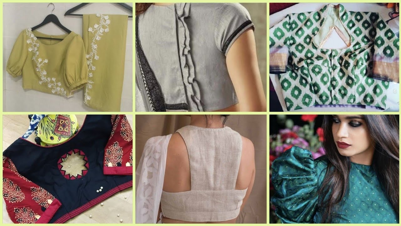Beautiful blouse back Neck Design #blousedesigns #blousebackneckdesigns #blousesleevesdesign #blouse