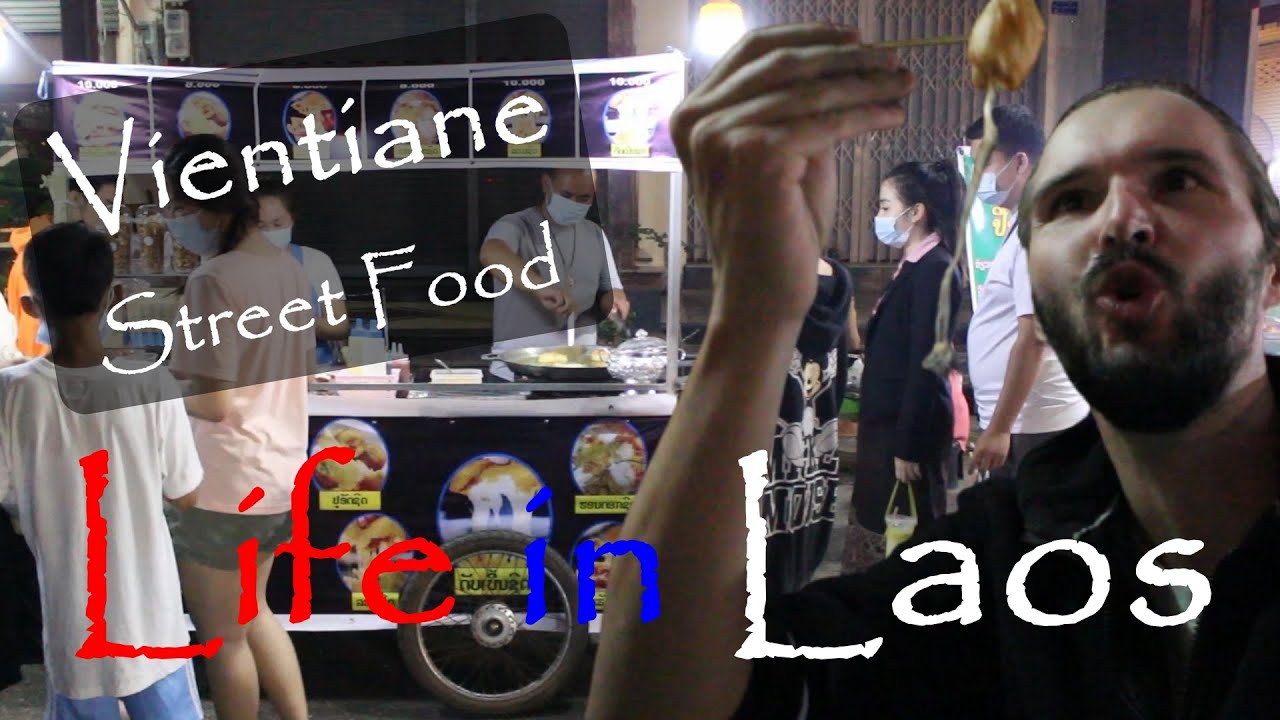 Kurze Street Food Exkursion in Vientiane (Ban Anou) | Life in Laos | Chris Fritze