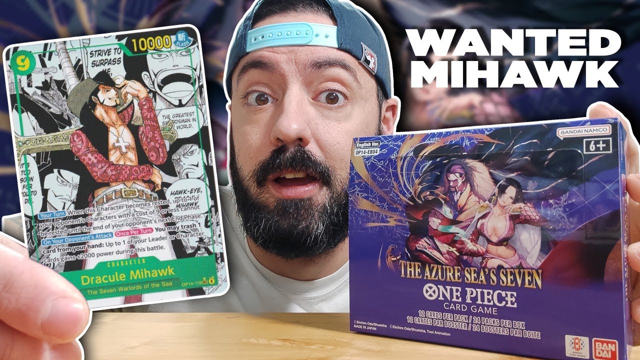 BUSCANDO EL MIHAWK MANGA EN UNA NUEVA BOOSTER BOX DE OP14-EB04 THE AZURE SEA'S SEVEN! ONE PIECE CARD