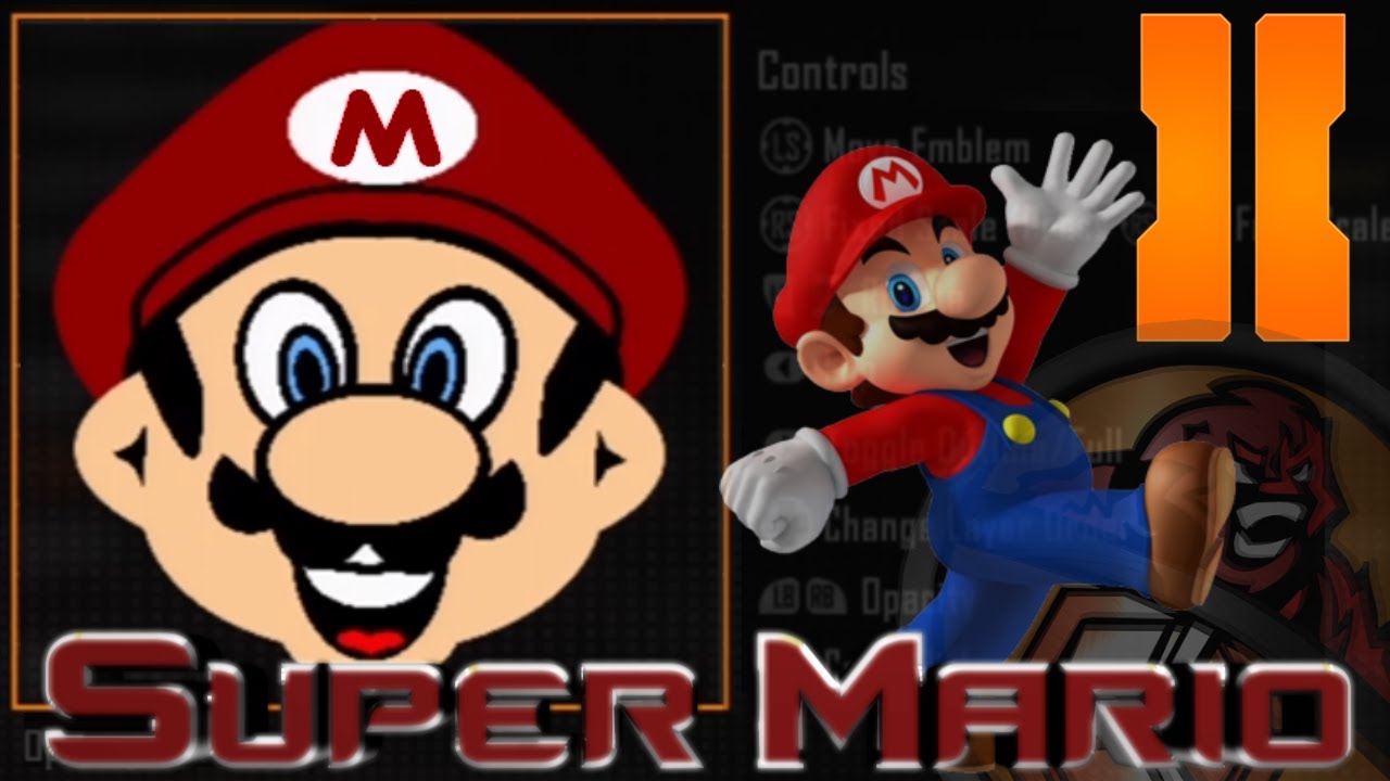 Black Ops 2 - Mario Emblem Tutorial (super mario brothers)