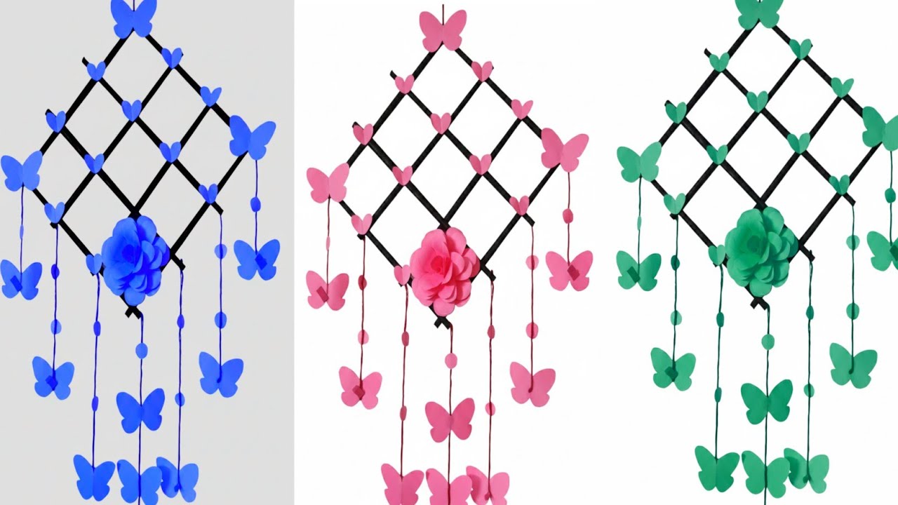 DIY BEAUTIFUL WALL HANGING DECORATION | ✨🥰 | DIY WALL HANGING | DIY CRAFT IDEAS| CRAFT HUB X 