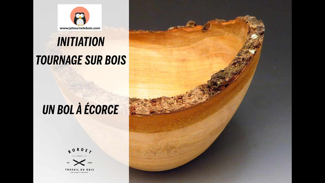 Initiation tournage sur bois : un bol à écorce