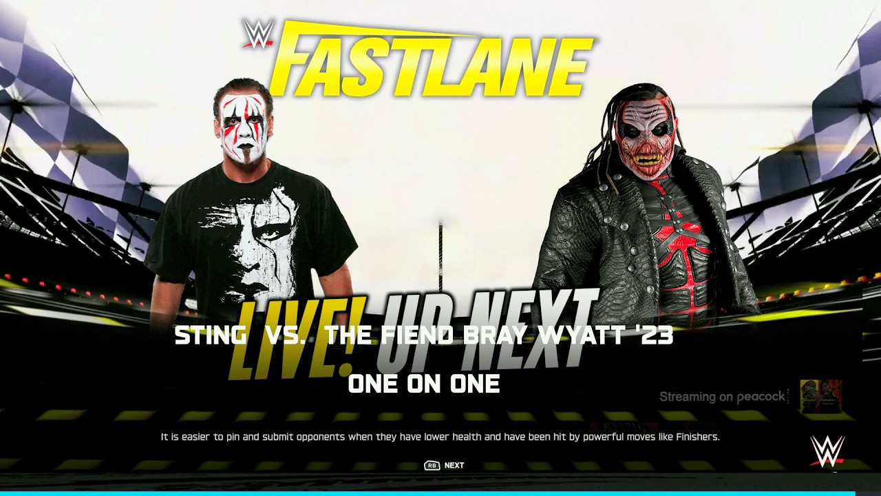 WWE 2K25 Sting vs. The Fiend | Haunted Arena Cinematic Brawl Extreme Physics Showdown
