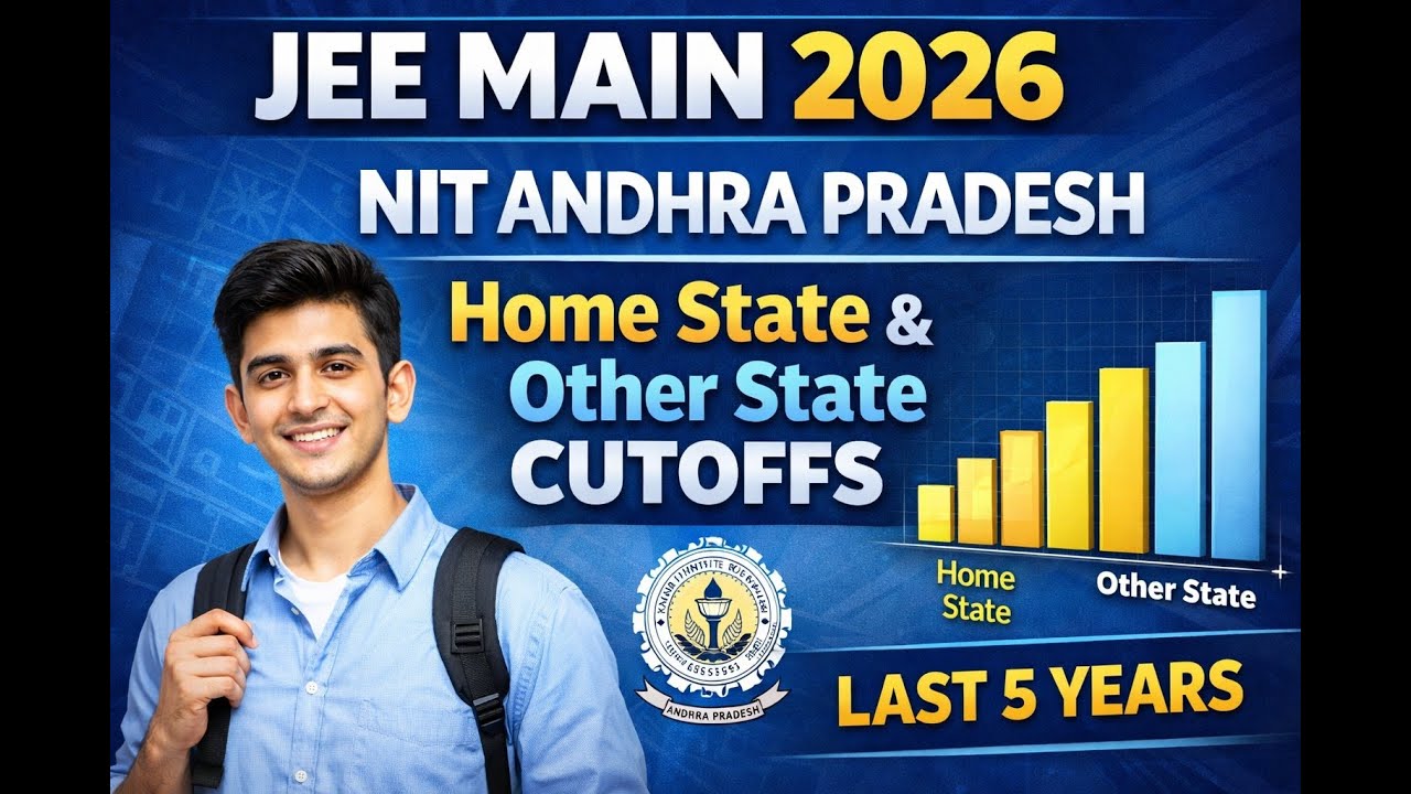 JEE MAIN 2026 NIT ANDHRA PRADESH HOME STATE & OTHER STATE CUTOFFS LAST 5 YEARS