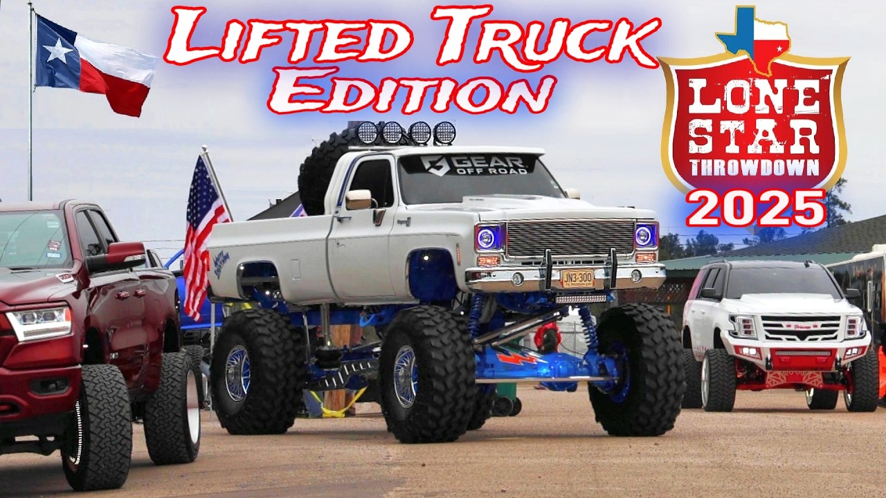 Lifted Trucks at LST Cruise 2025 Lonestar Throwdown