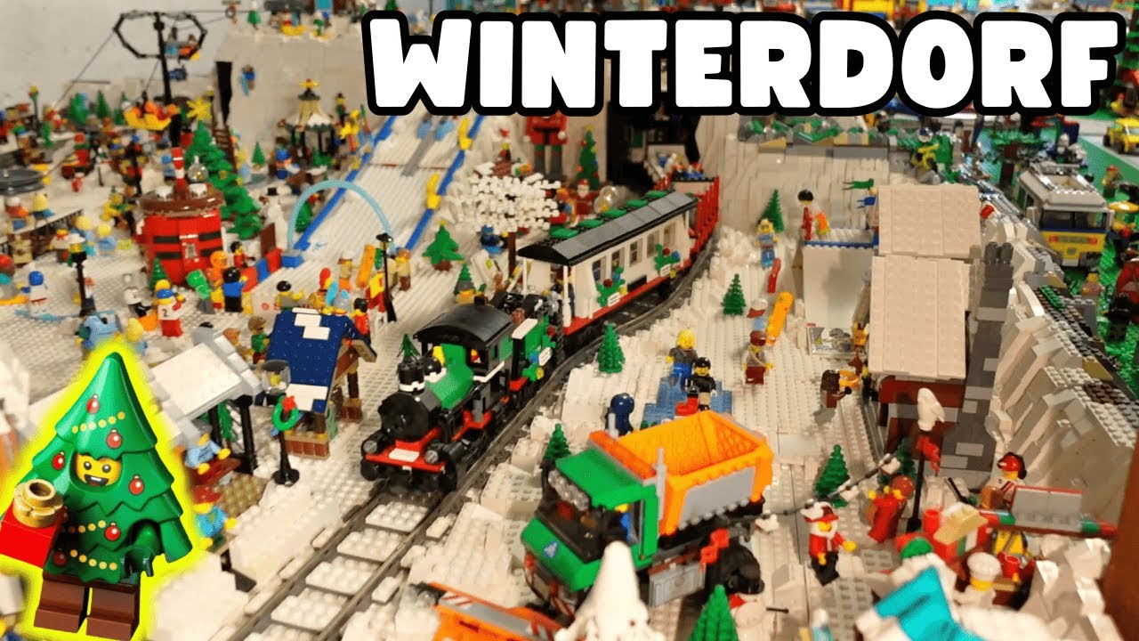 🎄Zugfahren im Winterdorf ☆ Lego City 375