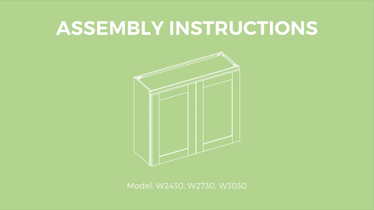 Parriott Wood | Assembly Instructions | W2430, W2730, W3030
