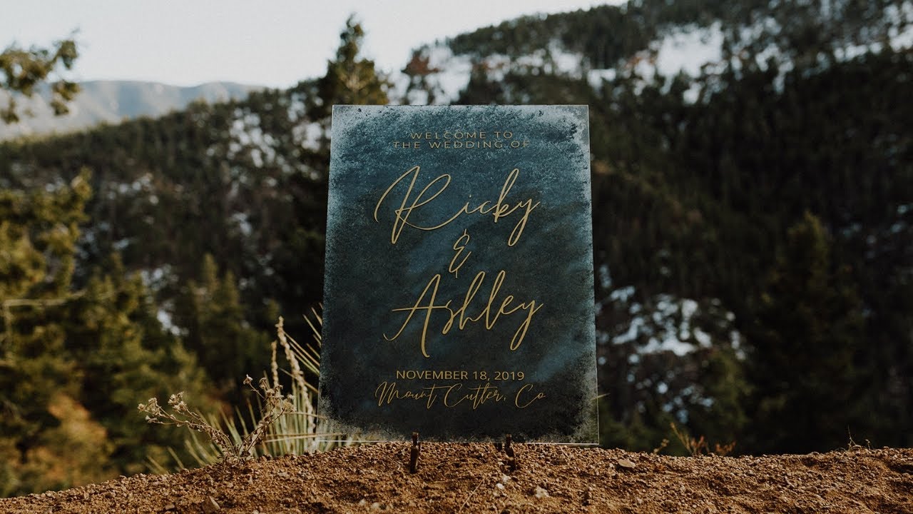 DIY Painted Acrylic Welcome Sign | Cricut Wedding Custom Sign with Vinyl