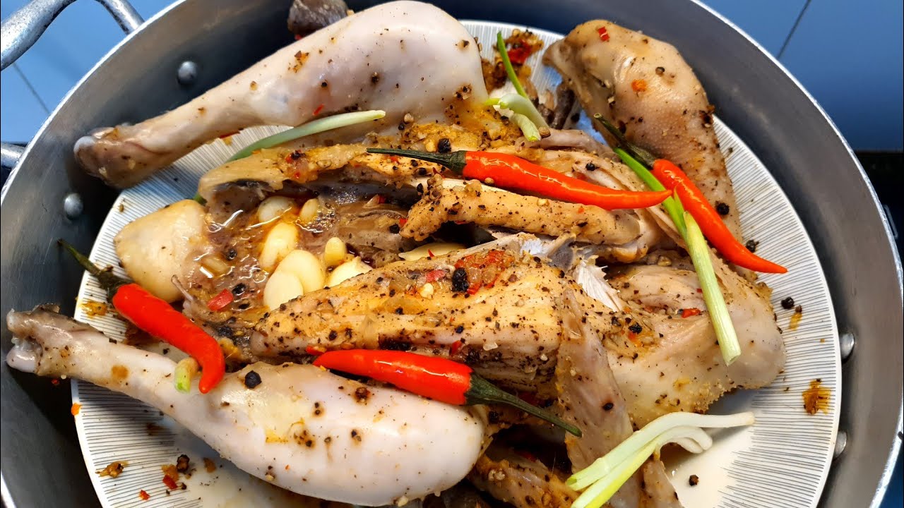 cách làm GÀ HẤP TỎI đơn giản thơm ngon đậm đà - món ngon dễ làm