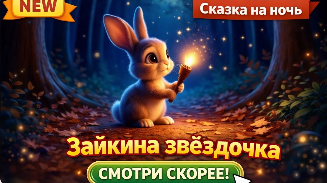 Зайкина звёздочка сказка на ночь для малышей #наночь #сказка #сказкинаночь #малышам #сказкадлясна