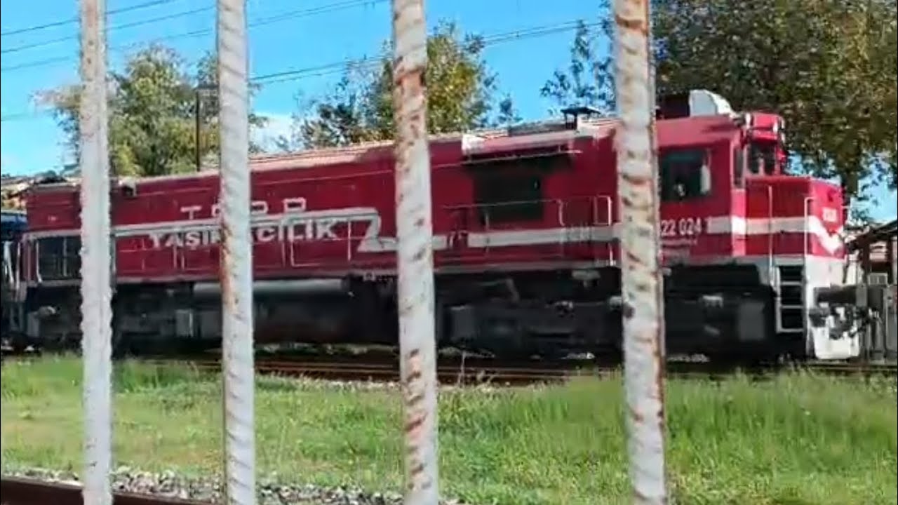 TCDD DE 22024 Konteyner Treni Tepeköy Garına Giriş Yapıyor