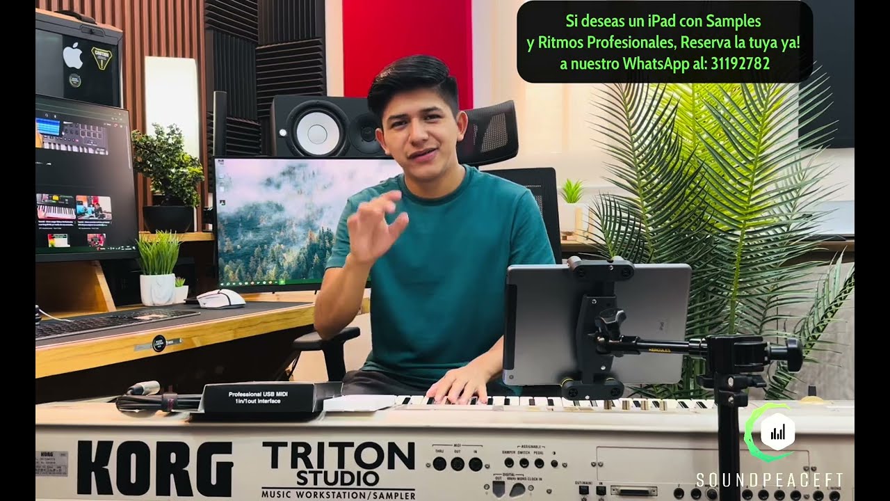 Cómo conectar tu iPad a un Korg Triton Studio para mejorar tus sonidos✅🇬🇹 🇺🇸
