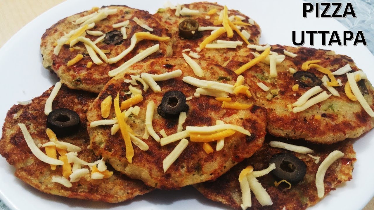 PIZZA UTTAPA - KIDS LUNCH BOX RECIPE - INSTANT RAVA PIZZA -પિઝ્ઝા ઉત્તપા -ઉત્તપા પિઝ્ઝા 10 મિનીટ મા