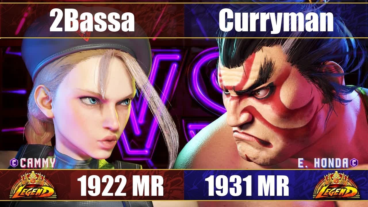 【スト6】ばっさー vs Curryman (キャミィ vs ホンダ/本田) SF6 2Bassa vs Curryman (Cammy vs Honda)