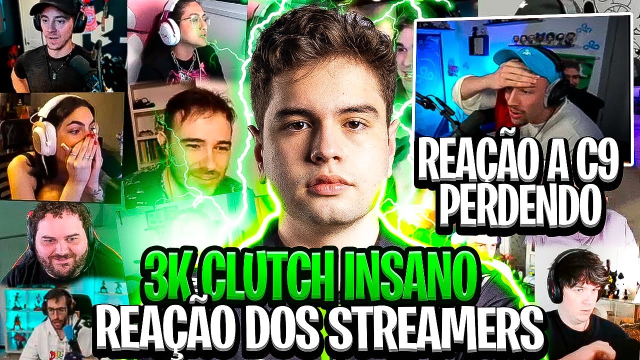 REA&Ccedil;&Atilde;O DO MUNDO AO 3K e CLUTCH do LESS DESTRUINDO A C9 e FECHANDO O 1&deg; MAPA! LOUD x Cloud9