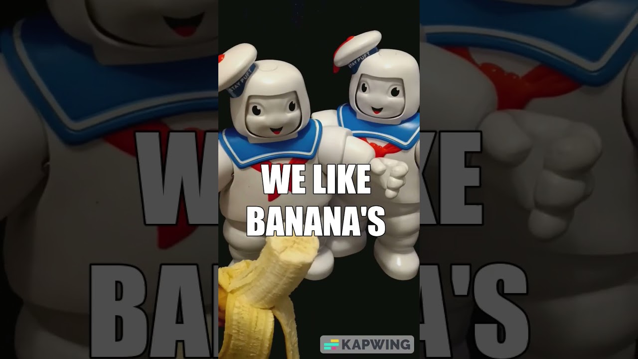 Did you know the Stay Puft Marshmallow bro's love banana's? #shorts #ghostbusters #staypuft
