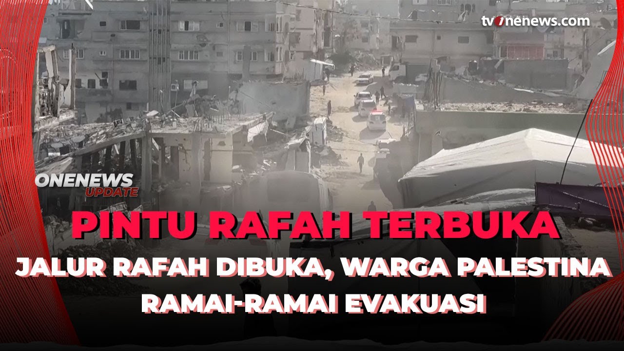 Jalur Rafah Kembali Dibuka, Evakuasi Warga Palestina dari Gaza Berlangsung Bertahap | OneNews Update