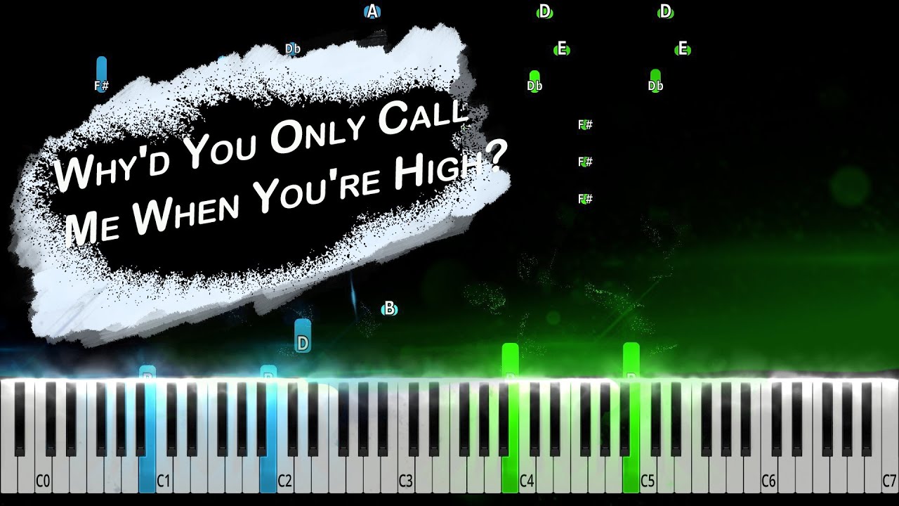 Arctic Monkeys - Why'd You Only Call Me When You're High? Piano Tutorial