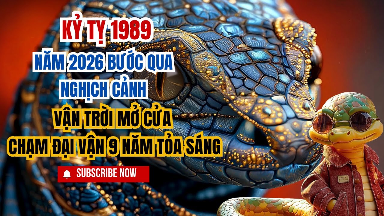🐍🐍🐍Kỷ Tỵ 1989 &ndash; Năm 2026 Bước Qua Nghịch Cảnh, Vận Trời Mở Cửa Chạm Đại Vận 9 Năm Tỏa S&aacute;ng