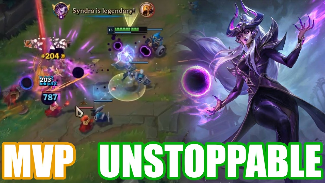 Challenger Syndra shows you how to GIGA CARRY 1v9 in the mid game