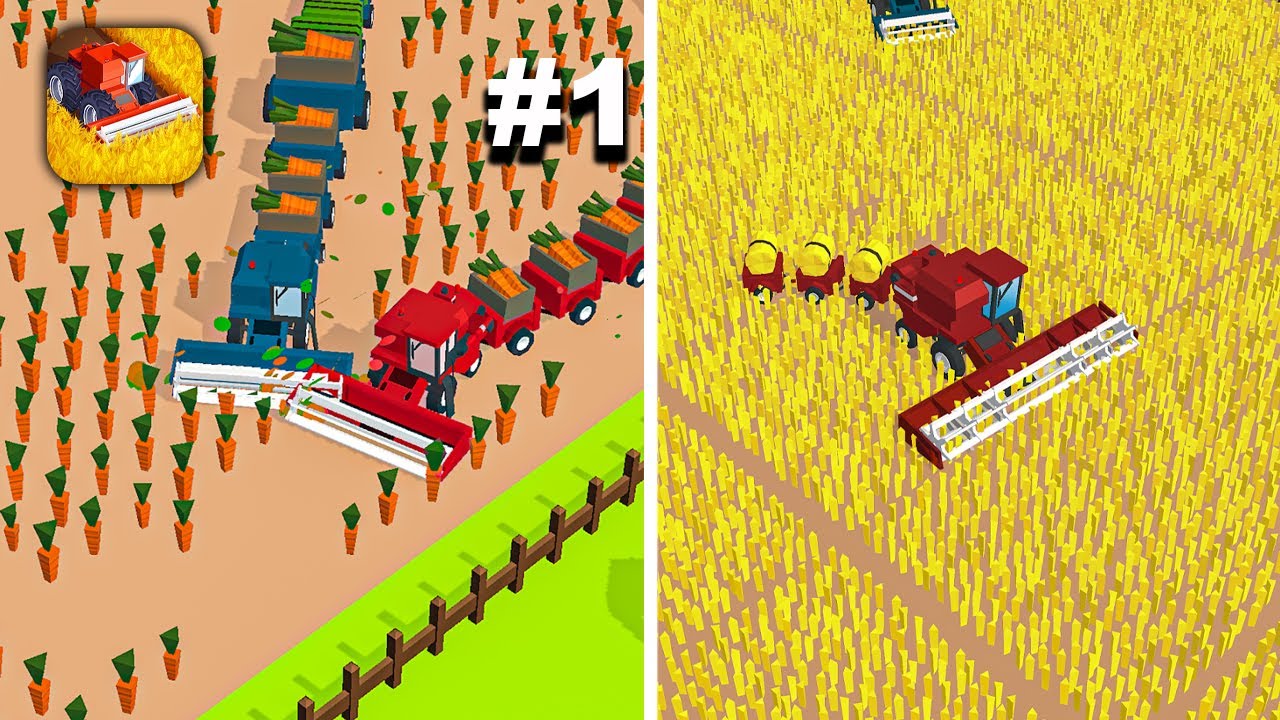 Harvest.io &ndash; 3D Farming Arcade - Hyper Hybrid Casual - Gameplay Walkthrough (iOS & Android)