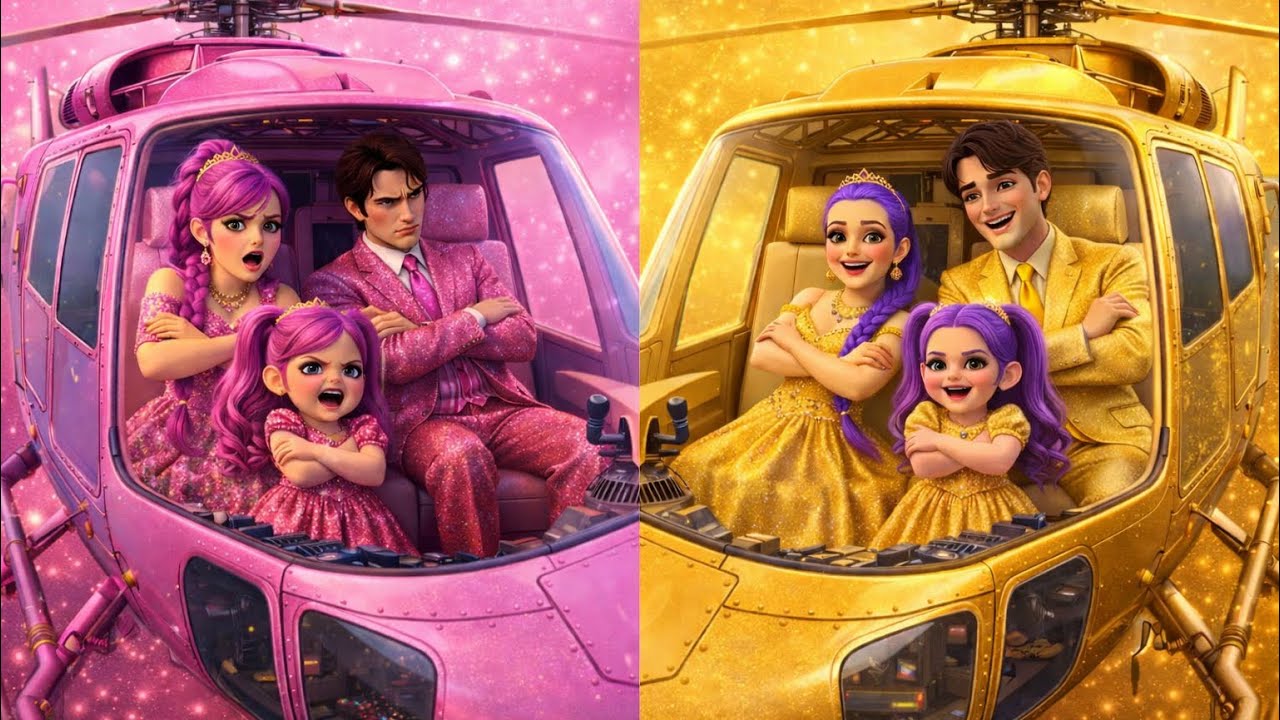 😱 Golden Family VS Amethyst Family in Mystic Helicopter! | KPOP Demon Hunters