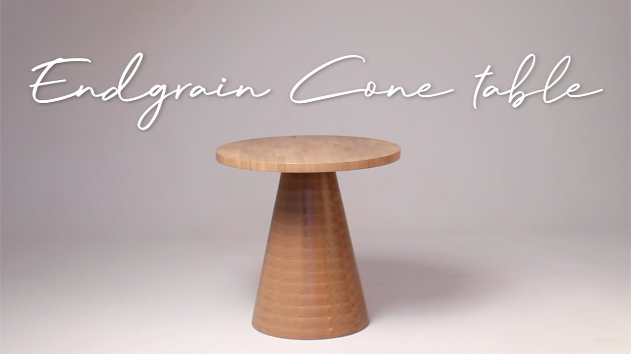 Endgrain cone table