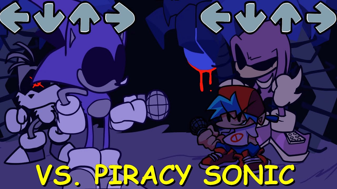Friday Night Funkin': VS PIRACY SONIC Full Week [FNF Mod/HARD]
