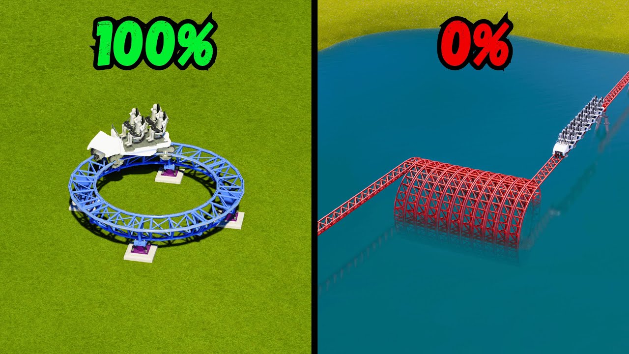 100% vs 0% Survival Chance Roller Coaster #3 – Planet Coaster 2